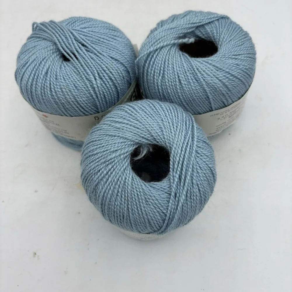 Patons Yarn Pearl Twist Crochet‎ Thread Blue 6108 Lot of 3